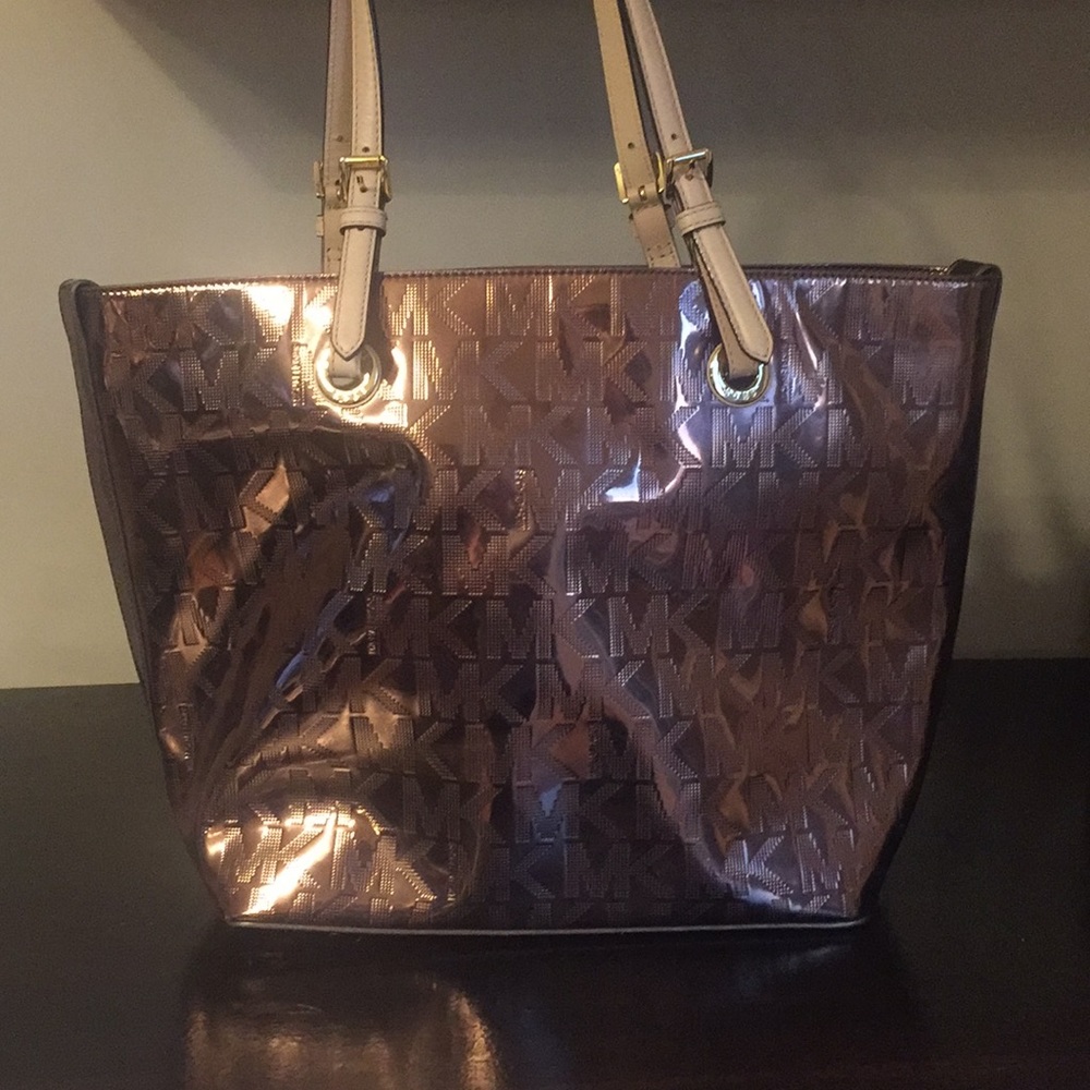 Michael Kors patent leather tote